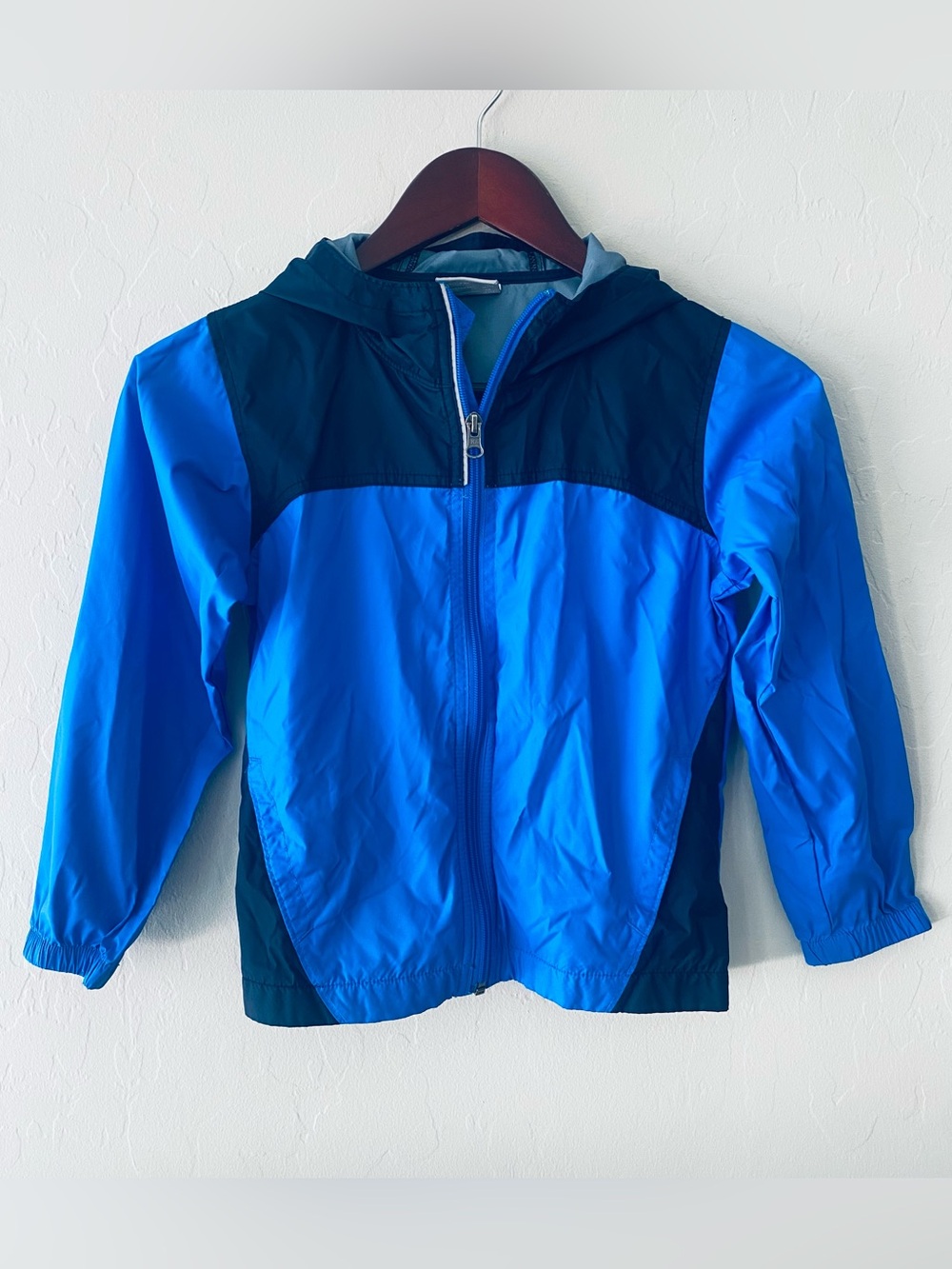 Columbia Kids Rain Jacket Windbreaker Hooded Blue Navy Zip Up Coat Size [XS]⁠